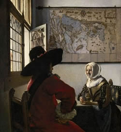 Vermeer's Officer and Laughing Girl